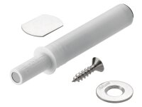 956.1004 TIP-ON für Türen Kurzversion, bis Höhe 130cm, inkl. Haftplatten, Ausstoßweg 17mm,  seidenweiß