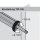 956.1004 TIP-ON für Türen Kurzversion, bis Höhe 130cm, inkl. Haftplatten, Ausstoßweg 17mm,  carbonschwarz