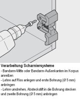 65.5070 MIETKAUTION Bohrlehre für Montageplatten,...