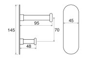 Garderobenhalter Perchero 005 Edelstahl