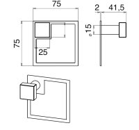 Garderobenhalter Eccentric 437 Edelstahl