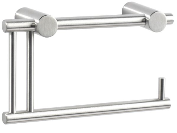 KU01.150 Toilettenpapierhalter Serie "Kursaal" KU-01 Edelstahl incl. Befestigung