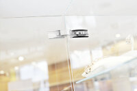 Restposten! Alte CRISTALLO-Montageplatte, zum Kleben, gerade, Zink, HV: 2-teilig