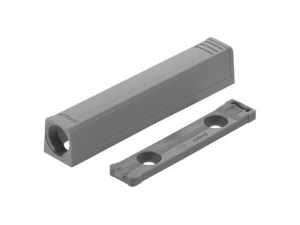 956A1201 TIP ON für Türen:Adapterplatte gerade, zum Anschrauben, Langversion (20/32mm) nickel-Lackiert