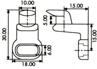 4230.010 Rückwandverbinder für Euroschraube...