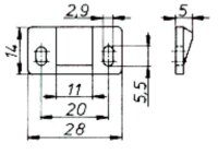 4144.008 Rollenschnäpper mit Nylonrolle und Gegenstück