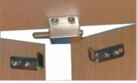 1482.310 Automatischer Türriegel Installation oben, vermessingt