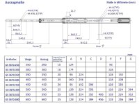 Set Kugelvollauszug Teleskopauszug 30 kg 350mm mit Softclosing