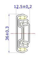 Set Kugelvollauszug Teleskopauszug 30 kg 500mm mit...