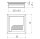 Kabeldurchlass Aluminium 80x80x24 mm schwarz