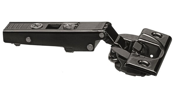 71B3550OX CLIP top BLUMOTION Standardscharnier 110°, gerade, mit Feder, Topf: Schrauben, Onyxschwarz