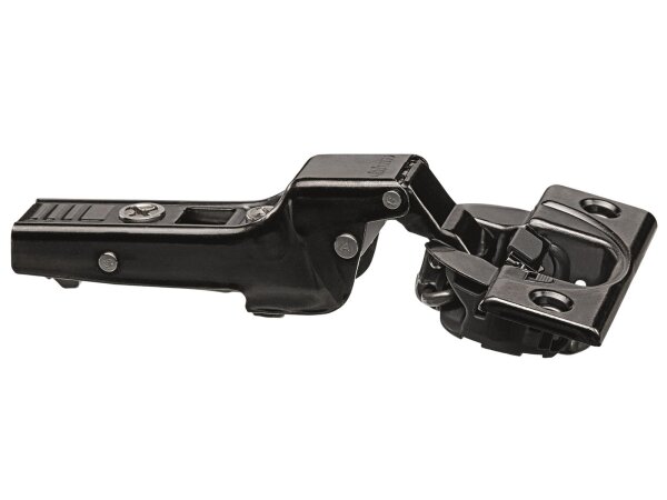 71B3650OX CLIP top BLUMOTION Standardscharnier 110°, gekröpft, mit Feder, Topf: Schrauben, Onyxschwarz