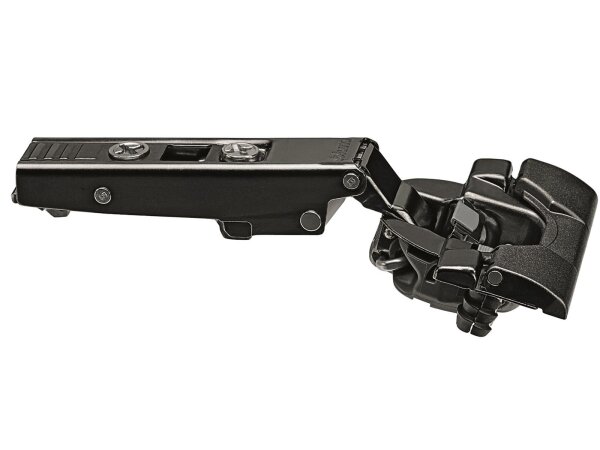71B3590OX CLIP top BLUMOTION Standardscharnier 110°, gerade, mit Feder, Topf: INSERTA, Onyxschwarz