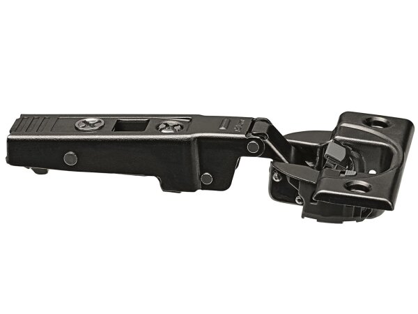 71B9550 onyx CLIP top BLUMOTION Profiltürscharnier 95°, Eckanschlag, Topf: Schrauben