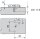 174H7100E onyx CLIP Montageplatte, 0 mm, Stahl, EXPANDO, HV: Exzenter