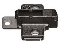 175H9160 onyx CLIP Montageplatte, 6 mm, Zink, Systemschrauben, HV: 2-teilig