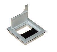 KABELDURCHLASS/KABELFÜHRUNG 80x80x13mm Alu/Alu ECKIG