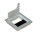 KABELDURCHLASS/KABELFÜHRUNG 80x80x13mm Alu/Alu ECKIG
