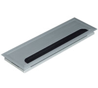 KABELDURCHLASS/KABELFÜHRUNG 80x240x16mm Alu/Alu ECKIG