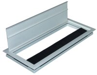 KABELDURCHLASS/KABELFÜHRUNG 100x100x13mm Alu/Alu ECKIG