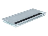 KABELDURCHLASS/KABELFÜHRUNG 100x240x13mm Alu/Alu ECKIG