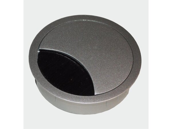 Kabeldurchlass Weißaluminium RAL 9006 60mm