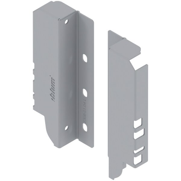 Z30B000S TANDEMBOX antaro Holzrückwandhalter, weißaluminium, Höhe B = 160 mm