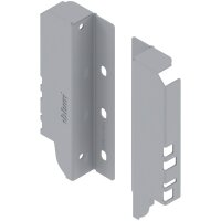 Z30B000S TANDEMBOX antaro Holzrückwandhalter, weißaluminium, Höhe B = 160 mm