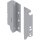Z30B000S TANDEMBOX antaro Holzrückwandhalter, weißaluminium, Höhe B = 160 mm