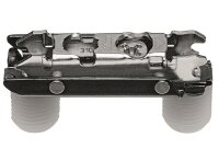177H3100 onyx CLIP Montageplatte, gerade (20/32 mm), 0...