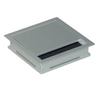 Kabeldurchlass ALU 120x120x25mm Edelstahl Optik