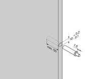 BLUMOTION, zum Einbohren, griffseitig, Kunststoff