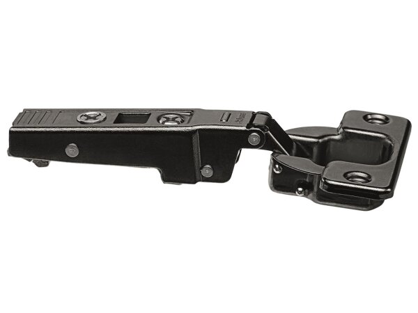 70T9550OX.TL CLIP top Profiltürscharnier 95°, gerade, ohne Feder, Topf: Schrauben, Onyxschwarz