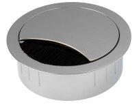 Kabeldurchlass Chrom poliert 60mm