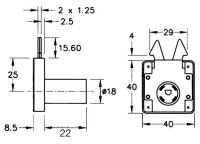 101757 Rolladenschloss mit Schließblech