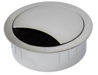 Kabeldurchlass Chrom matt 60mm