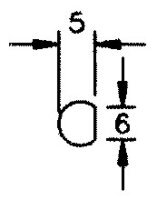 020.1250 Drehstange 6/5mm 1250mm