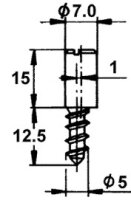 1451.054 Schließbolzen, exzentrisch mit Gewinde...