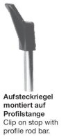102982 Aufsteckriegel, Kunststoff schwarz