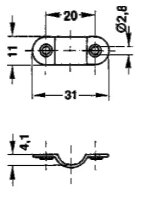 102457 Stangenführungsschlaufe für halbrunde...