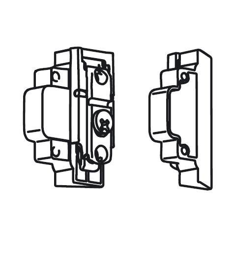 175H5B00 CLIP-Adapterplatte für Teleskophebel links/rechts