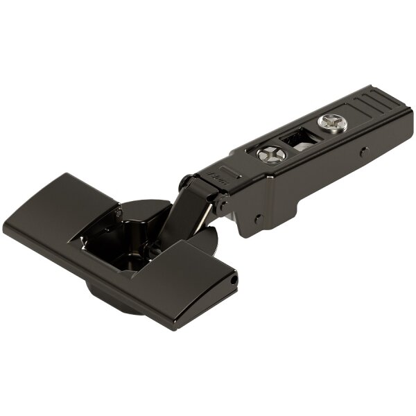 70T9590OX.BTL CLIP top Profiltürscharnier 95°, gerade, ohne Feder, Topf: INSERTA, Onyxschwarz