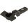 70T9690OX.BTL CLIP top Profiltürscharnier 95°, 9,5mm gekröpft, mit Feder, Topf: INSERTA, Onyxschwarz