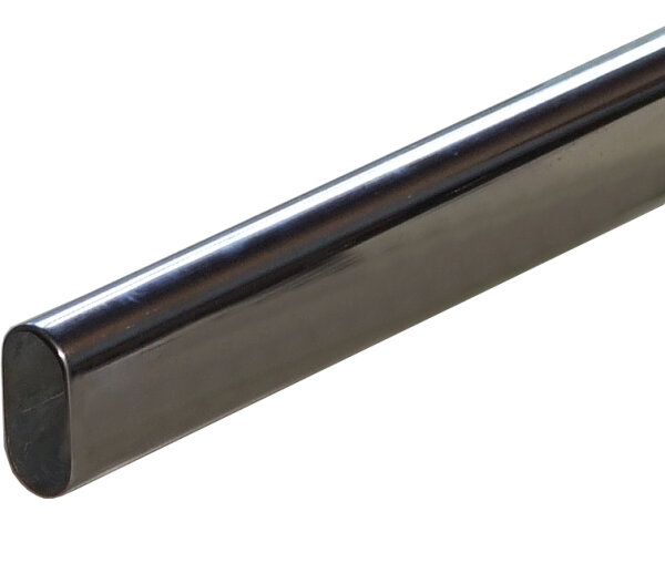 7310.136 Schrankrohr / Kleiderstange, 30x15mm, verchromt, Korpusbreite 1000mm