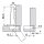 CLIP top Spezial-Scharnier 120°, gerade, ohne Feder, Topf: INSERTA