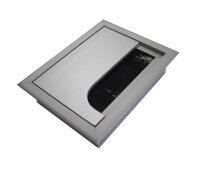 Kabeldurchlass Aluminium 80x100x23 mm Alu