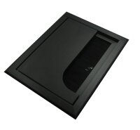 Kabeldurchlass Aluminium 80x100x23 mm schwarz