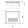 Kabeldurchlass Aluminium 80x100x23 mm schwarz
