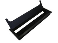Kabeldurchlass Aluminium 80x280x23 mm schwarz