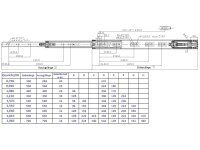 Edelstahl Kugelvollauszug Teleskopauszug 35 kg 650mm mit Softclosing